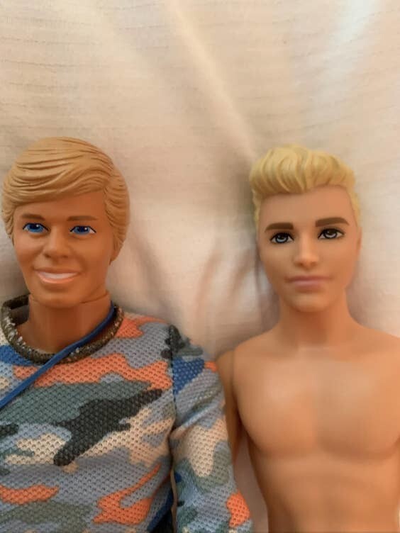 1. Кукла Кен 1985 года и кукла Кен, выпущенная несколько лет назад