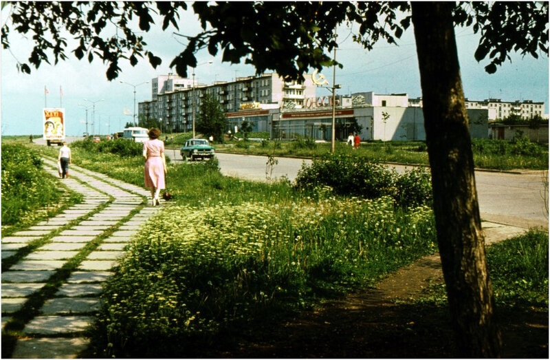 Кирово-Чепецк, Кировская область. Улица Вятская набережная. 1980-е годы