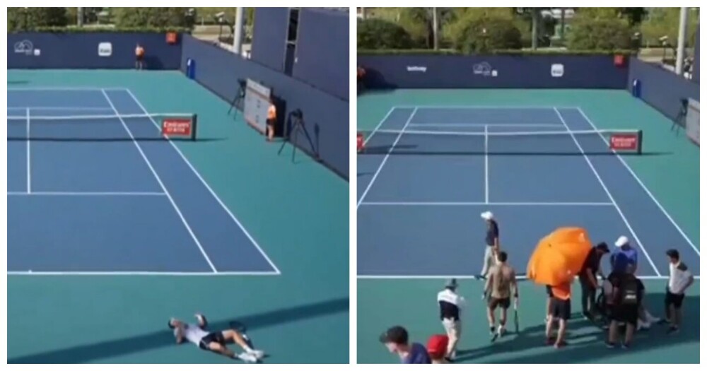Теннисист потерял сознание во время матча