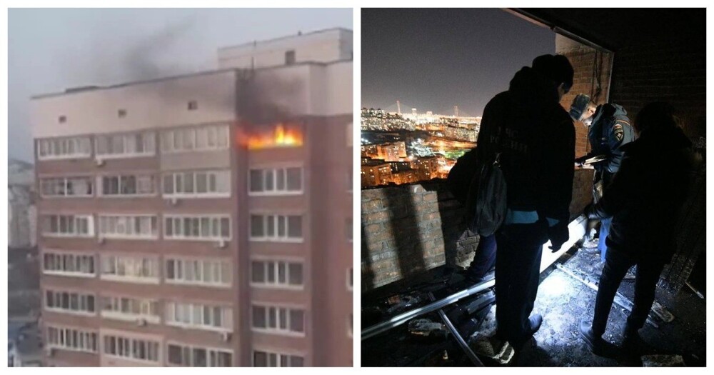 Во Владивостоке подросток подорвал гранату в жилом доме и устроил пожар