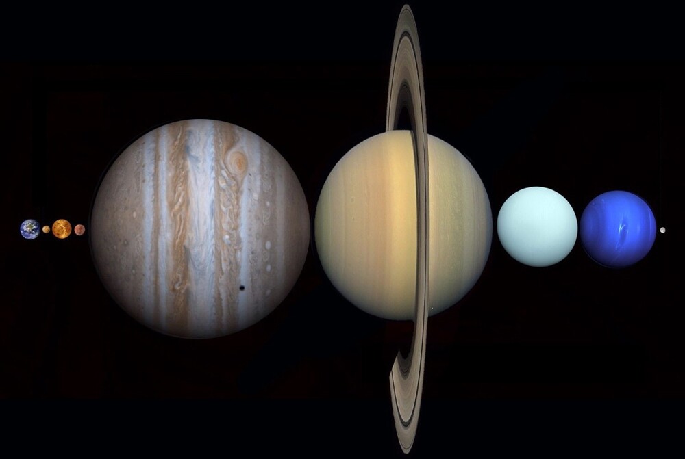 13. Все планеты нашей Солнечной системы могут поместиться между Землей и Луной
