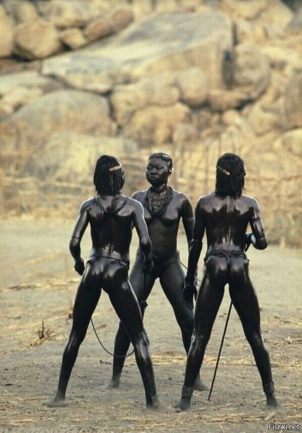 Женщины племени Нуба, 1970–е годы, Судан