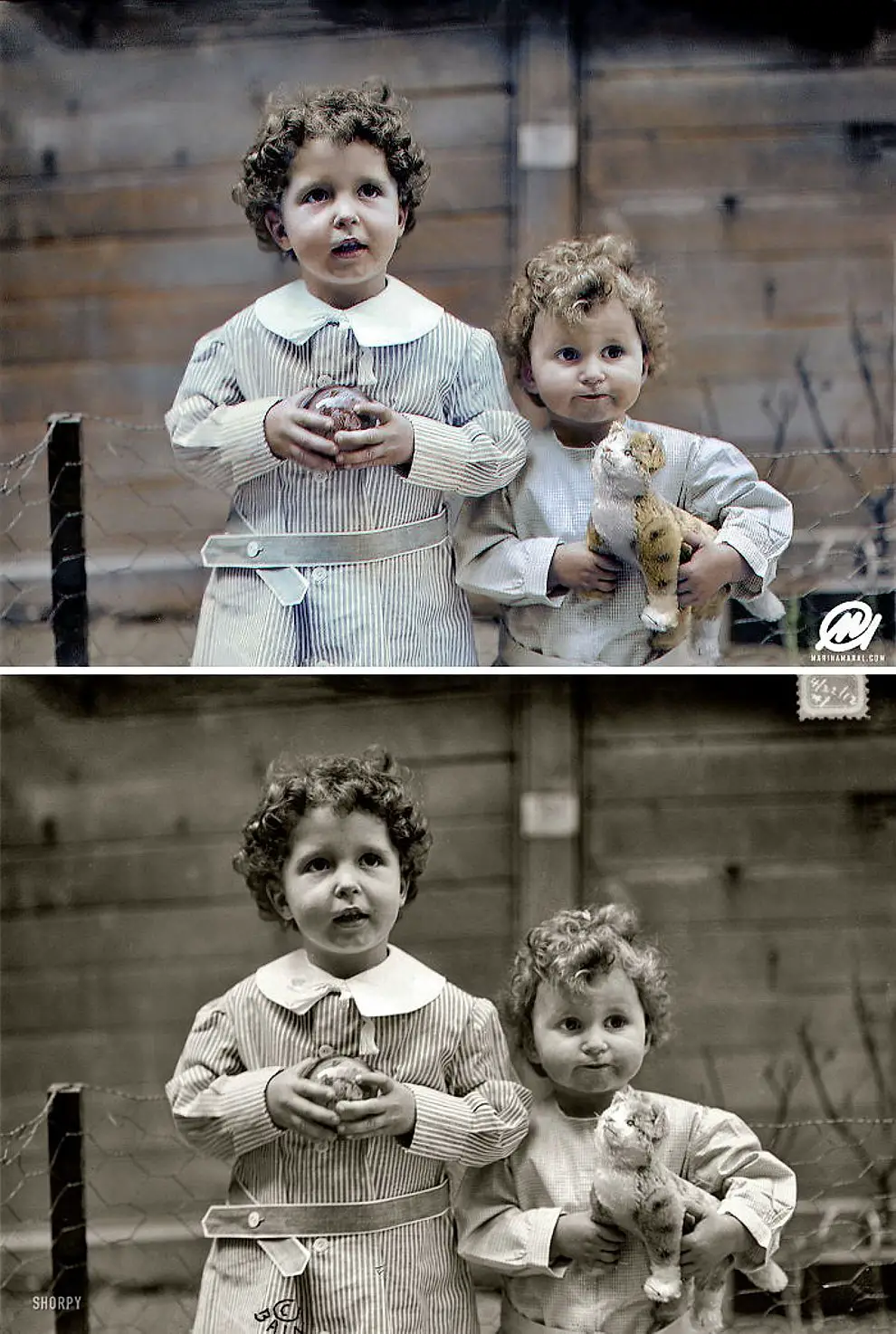 6. Дети-сироты с "Титаника", братья Мишель и Эдмон Навратиль, 1912 год