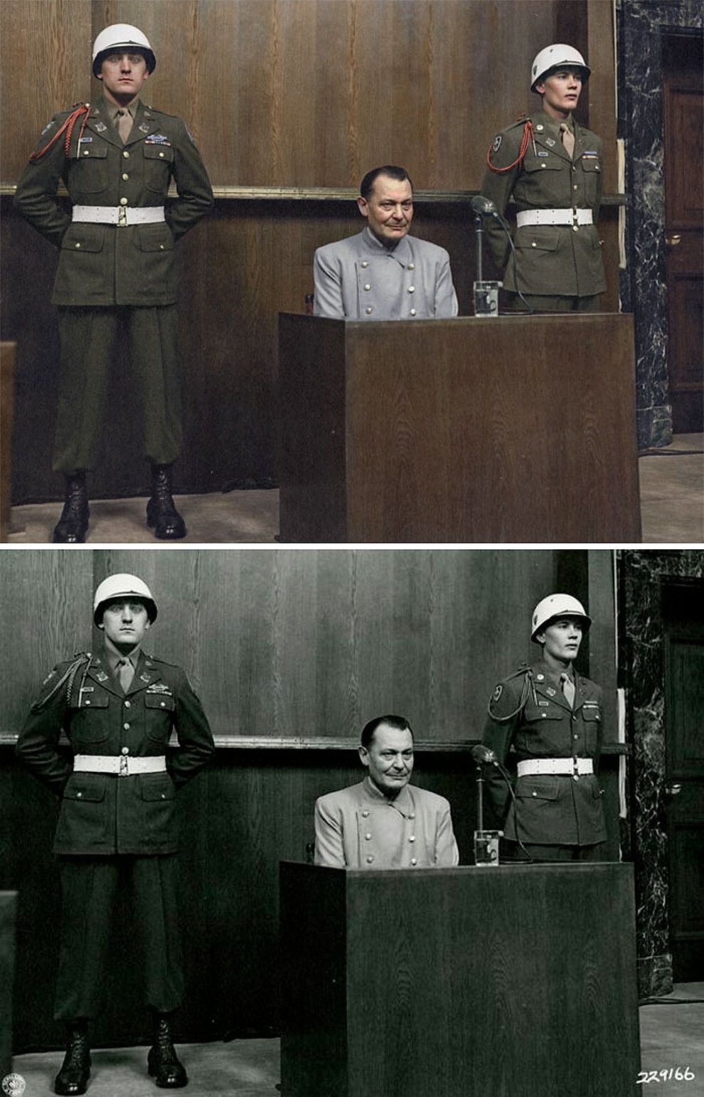5. Герман Геринг на Нюрнбергском процессе, 1946 год