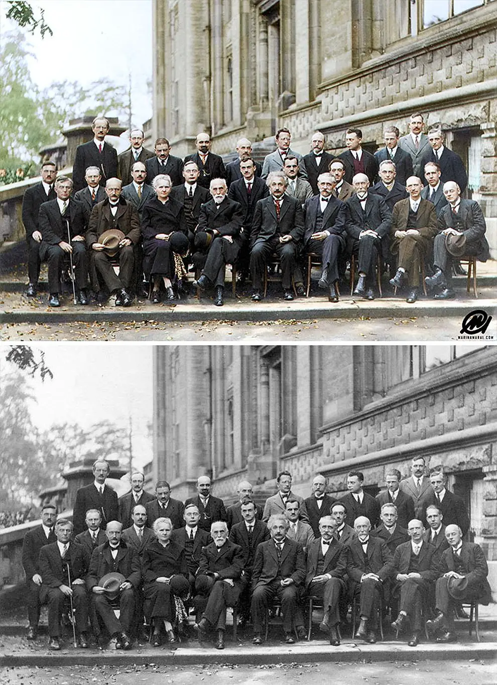 1. Участники пятого Сольвеевского конгресса по квантовой механике, 1927 год