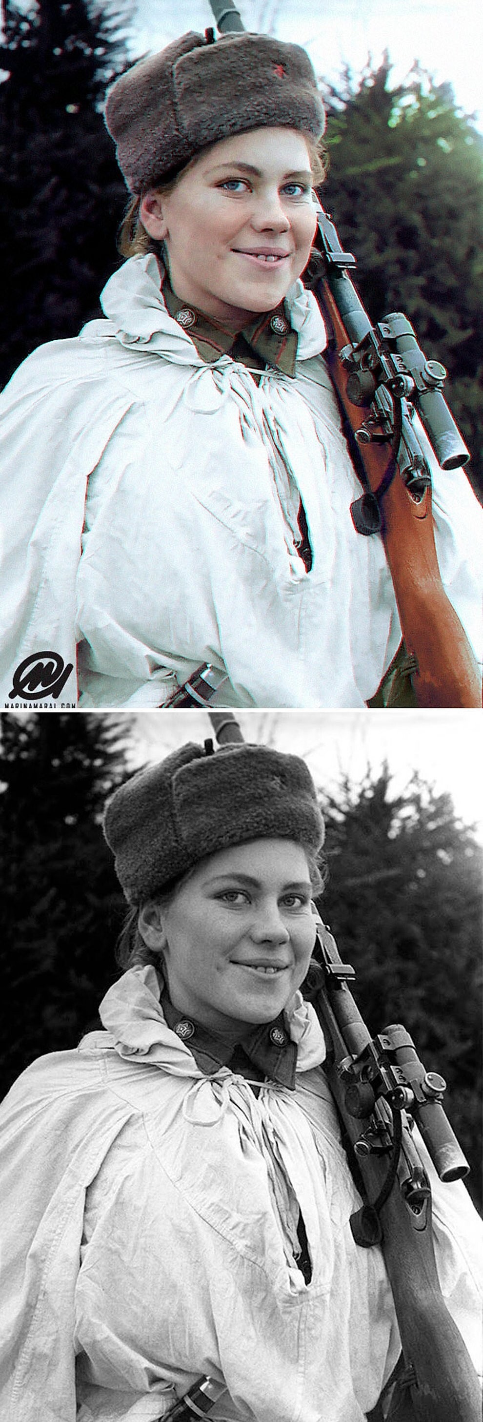 2. Роза Шанина, 19-летняя российская снайперша времен Второй мировой войны