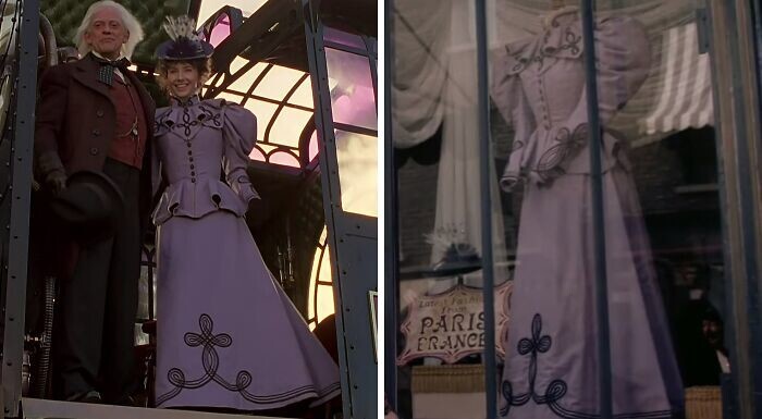 1. Сиреневое платье в фильмах «Назад в будущее-3» и «Далеко-далеко»
