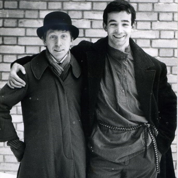 Владимир Прозоров и Дмитрий Певцов на пробах к фильму «Мать. Запрещенные люди», 1987 год.