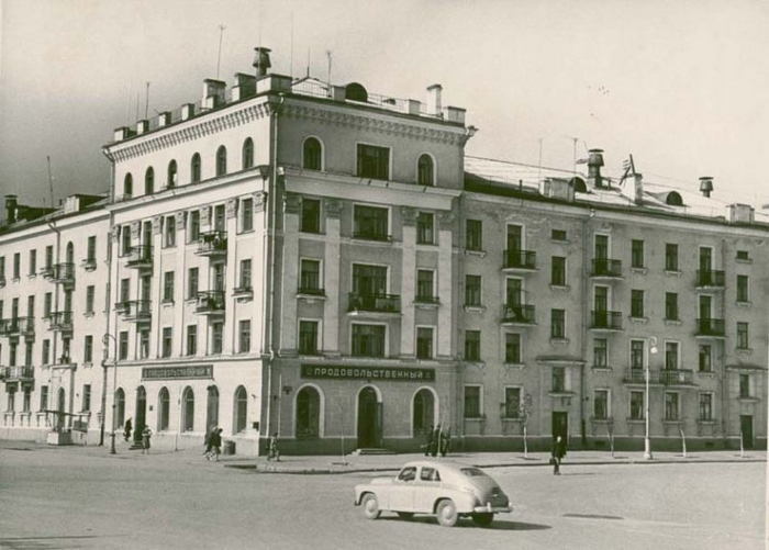 Череповец, Вологодская область. Площадь Металлургов, 1957 год.