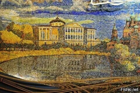 Мозаики на станции метро "Марьина роща"