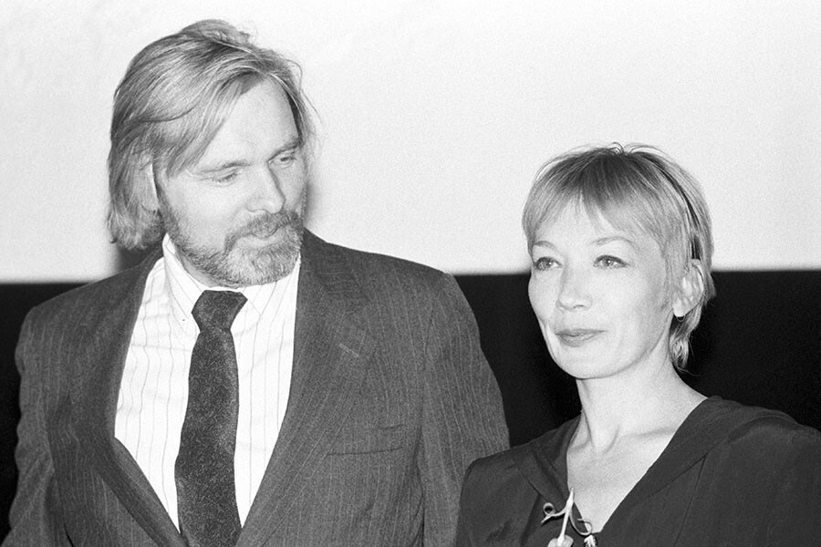 Елена Коренева и Олег Видов на XVIII ММКФ. 8 июля 1993 год.