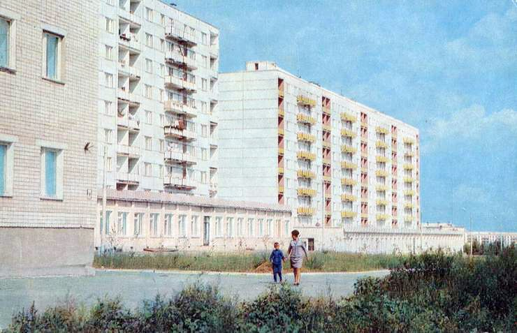 Сызрань. Куйбышевская область. В новом жилом районе Монгора, 1978 год.