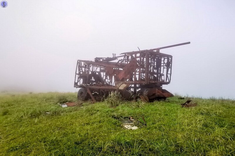 Заброшенный бункер станции наблюдения и связи на горе военного острова Аскольд