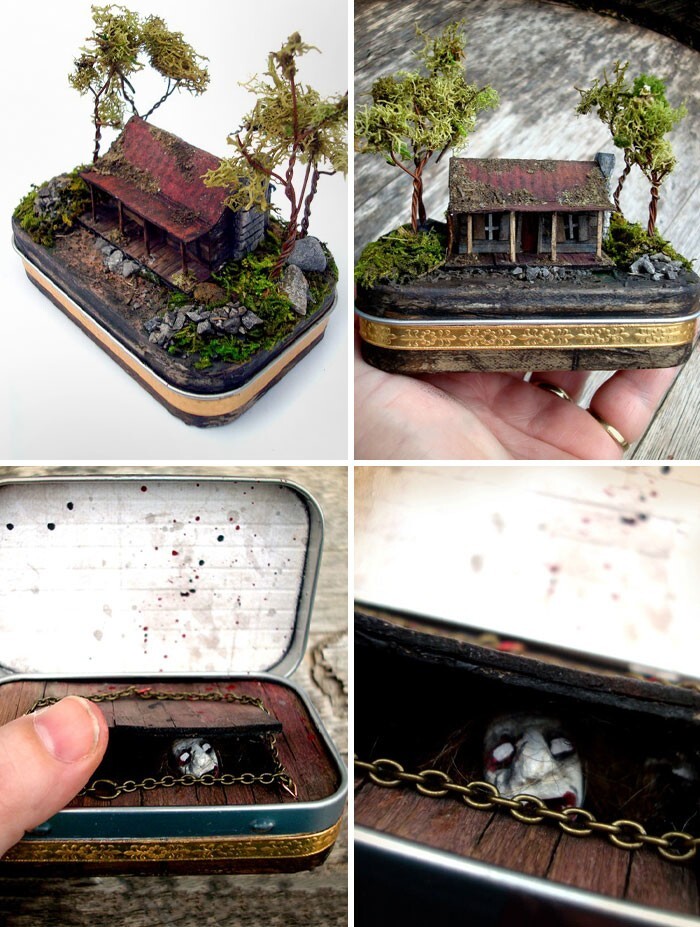 11. «Я сделал миниатюру "Зловещих мертвецов" из жестянки из-под консервов»