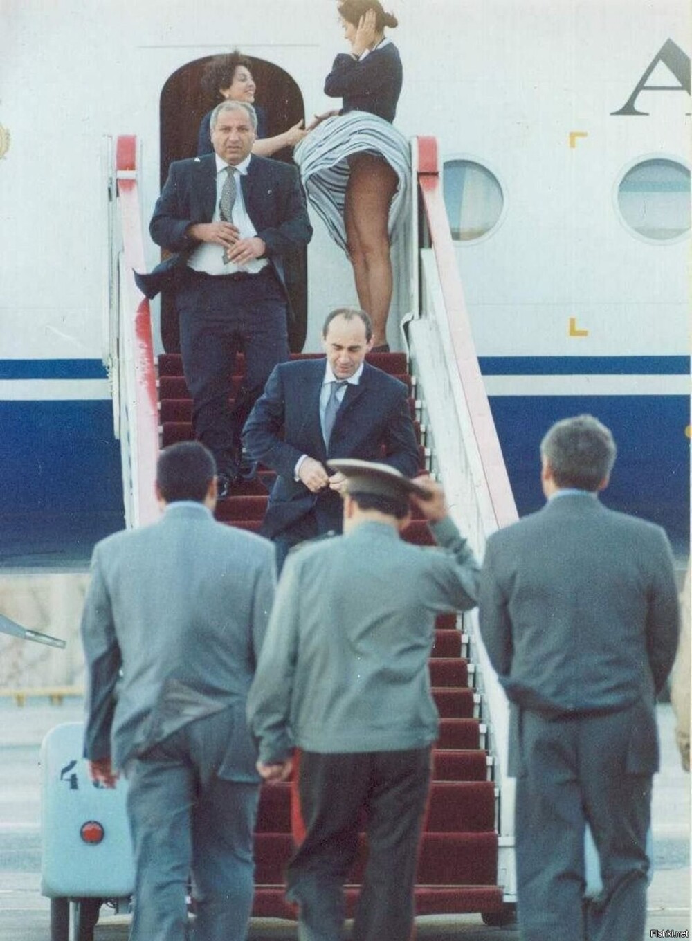 Прилет президента Армении Роберта Кочаряна, 1999 год, Армения