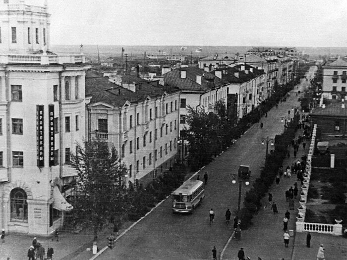 Курган. Улица Ленина, 1957 год.