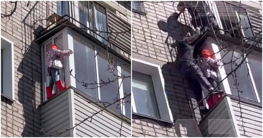 В Кирове бывший десантник спас маленькую девочку, которая вышла погулять на карниз балкона