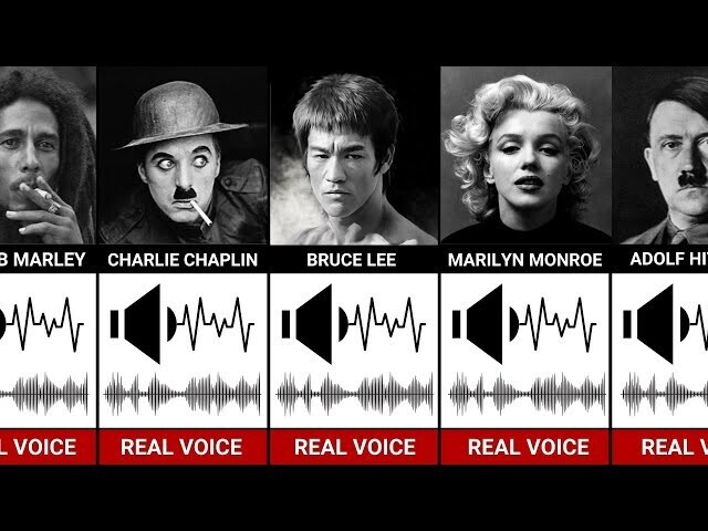 Реальные голоса знаменитых и исторических личностей 