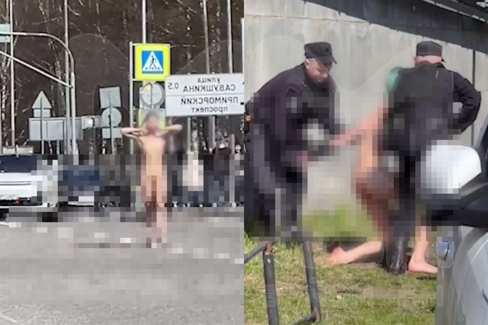 Открыла купальный сезон: в Санкт-Петербурге голая девушка, убегая от полиции, спрыгнула с моста