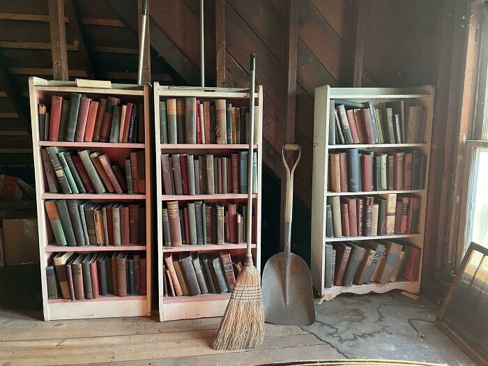 6. "Недавно мы купили 110-летний дом, и нашли на чердаке сотни старых книг"