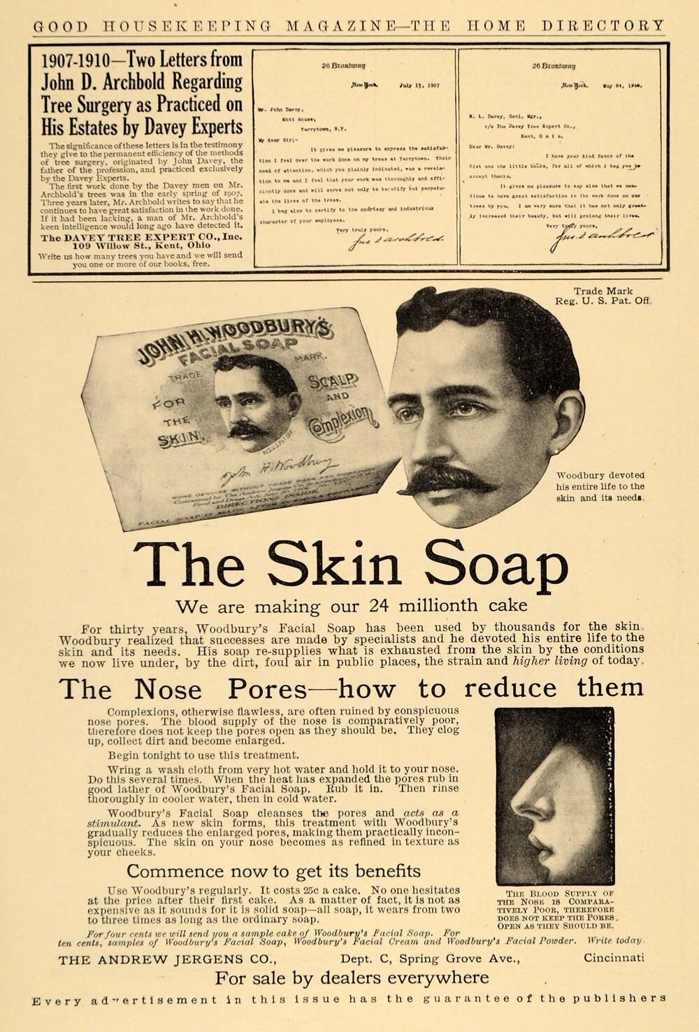 Andrew Jergens Company – мыло Woodbury Soap (1911 год)
