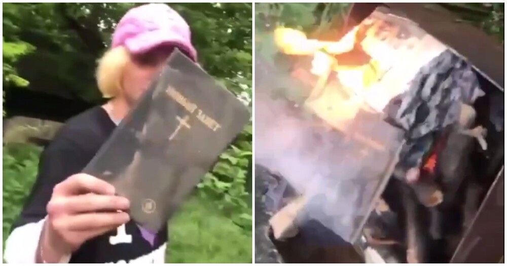 "Она не сгорит, это же божественная книга": подростки сожгли библию и заработали уголовную статью