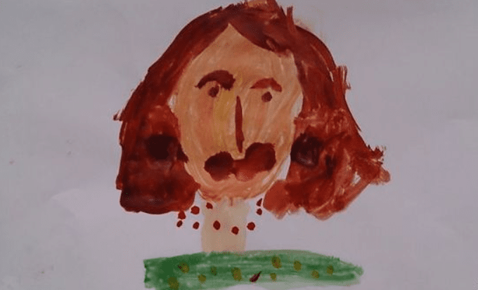 Дочка рисовала портрет мамы, а получился Игорь Николаев