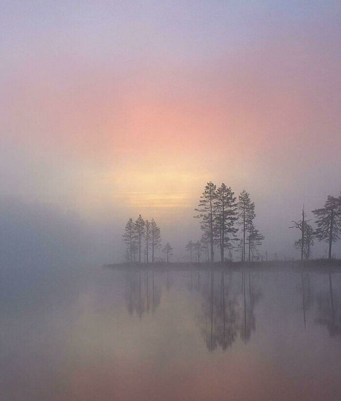 5. Туманный рассвет в Финляндии