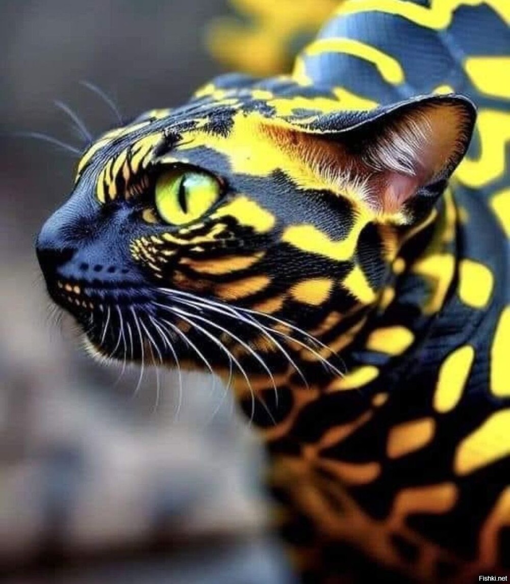 Serpens cattus (змеиная кошка) — самый редкий вид кошачьих на Земле