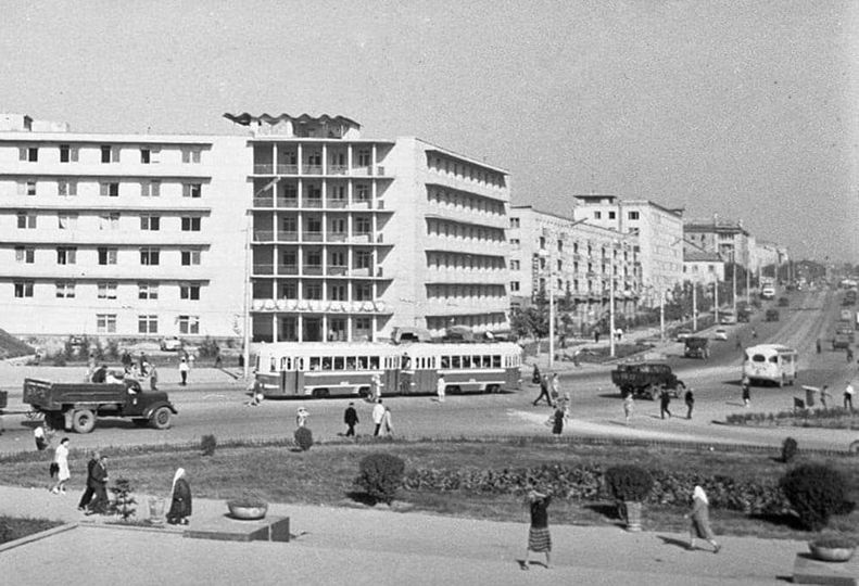 Ташкент, Узбекская ССР. Гостиница "Россия", 1968 год.