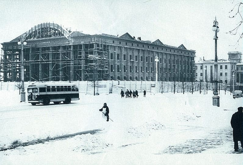 Минск, БССР. Центральная площадь, начало 1950-х годов.