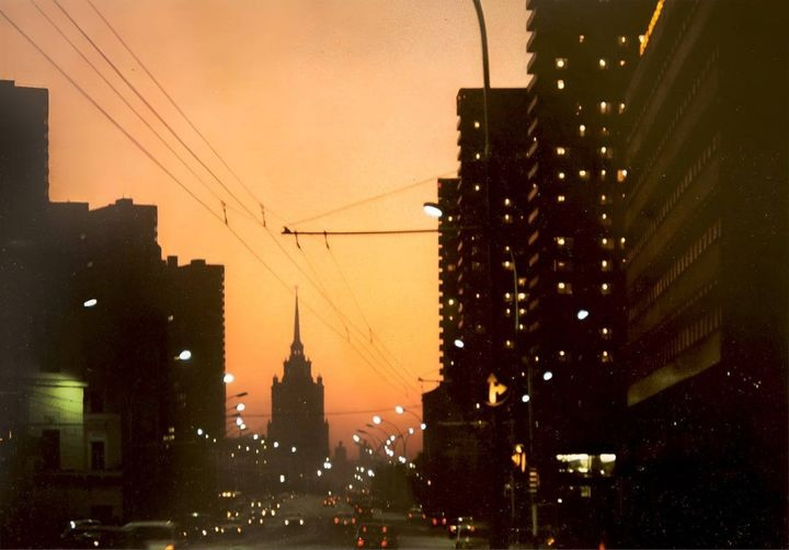 Москва. Вечерний город, 1975 год.