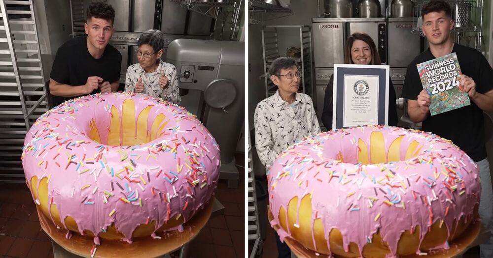 Самый большой в мире сладкий пончик