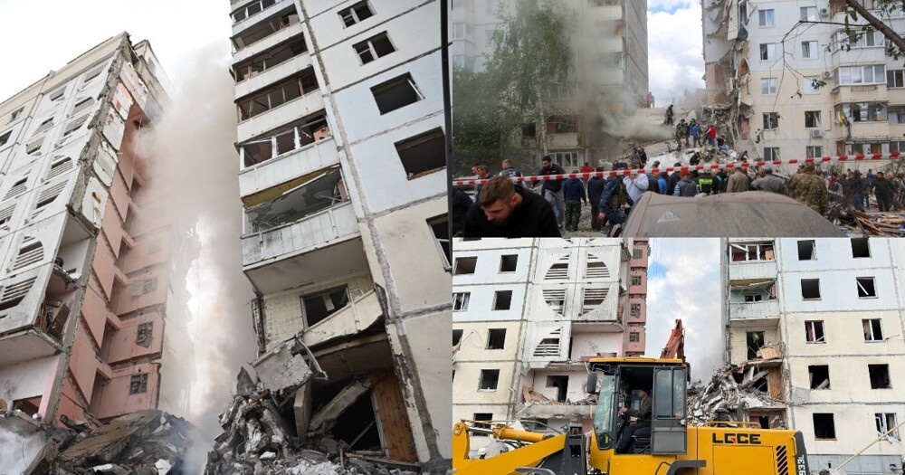В Белгороде обломки обрушился подъезд в многоэтажке, погибли люди