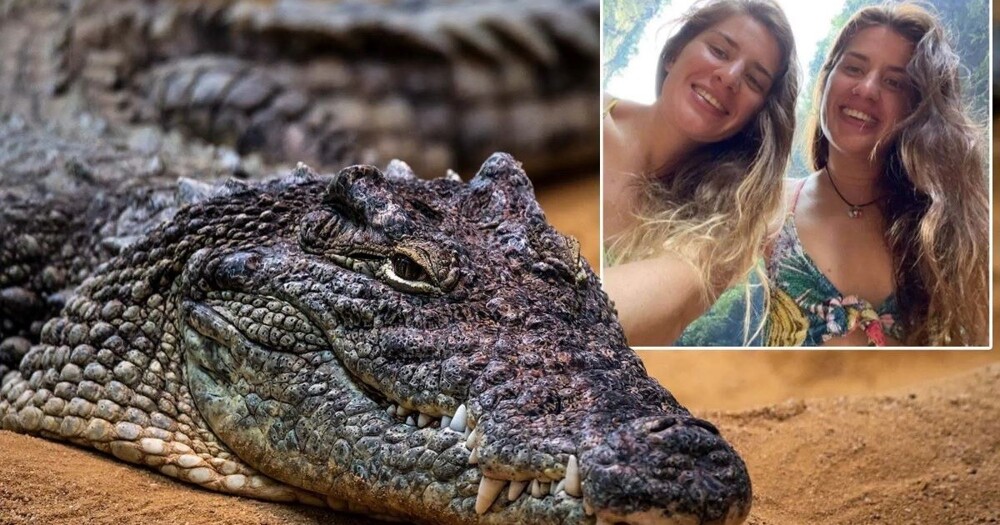 Женщина вытащила сестру из пасти крокодила