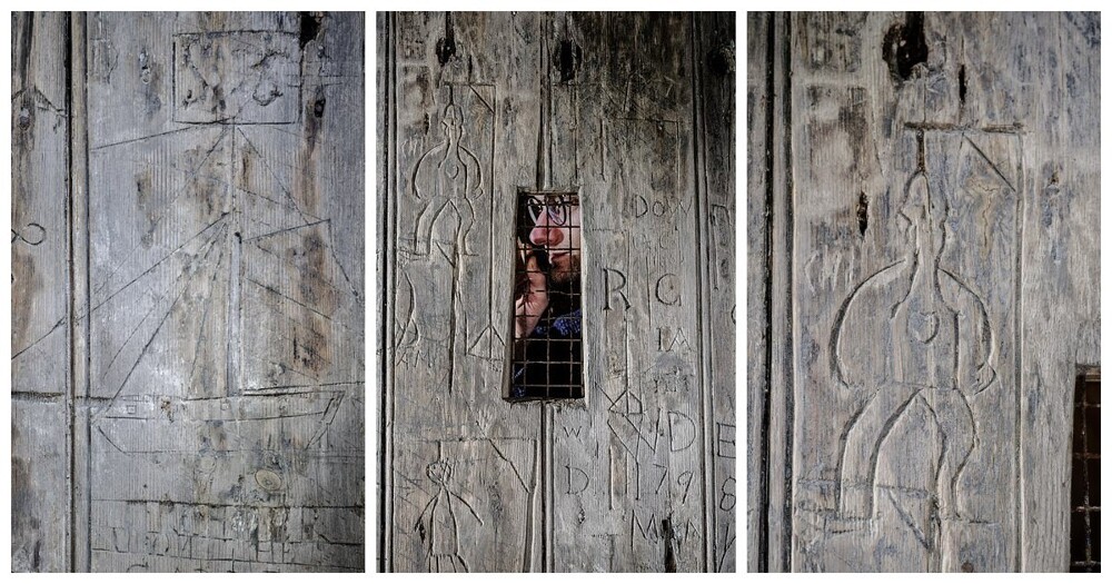 В Дуврском замке нашли дверь с солдатскими граффити XVIII века