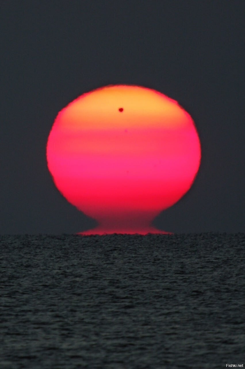 Красивейший снимок на котором запечатлён транзит Венеры по диску Солнца, 6 ию...