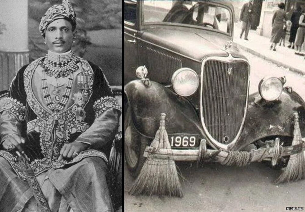 История о посещении индийского короля махараджи Джая Сингха шоу-рума Rolls-Ro...
