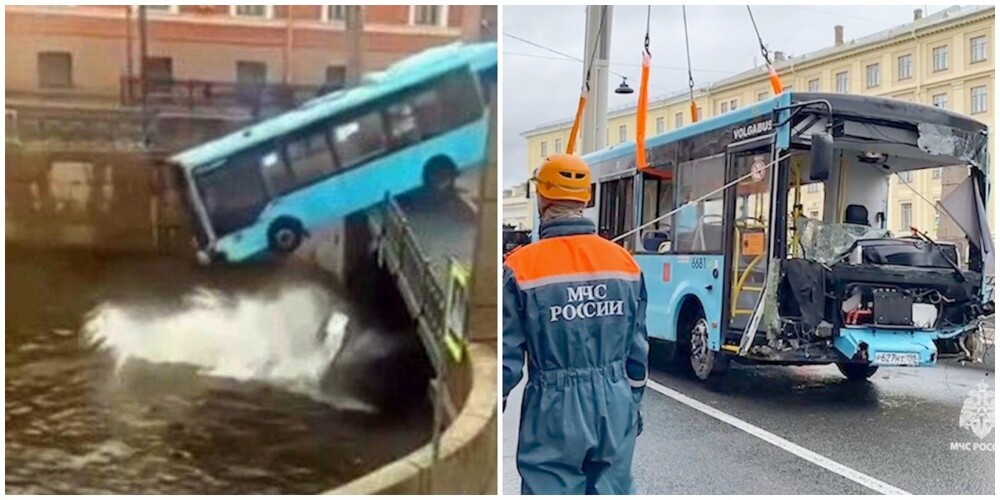 У автобуса, который упал в Мойку, оказались исправными тормоза