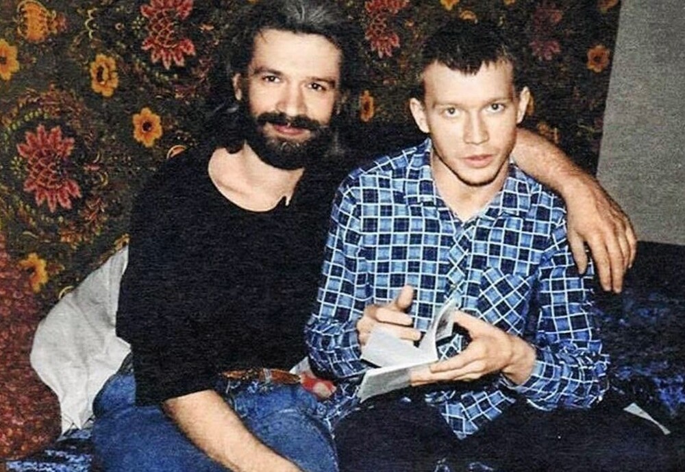 	Студенты Школы-студии МХАТ Владимир Машков и Евгений Миронов, СССР, 1980-е