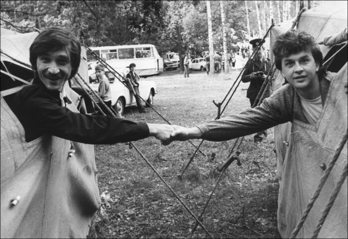 Александр Тиханович ( Верасы ) и Александр Барыкин 1980-е