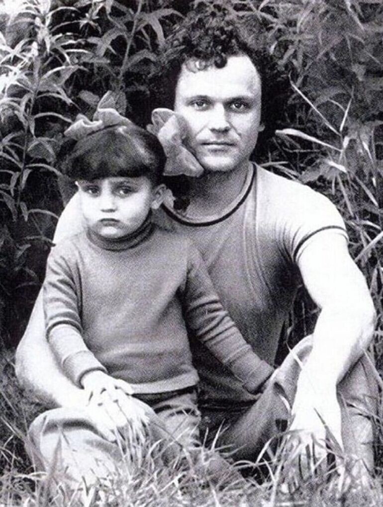 Николай Еременко с дочкой