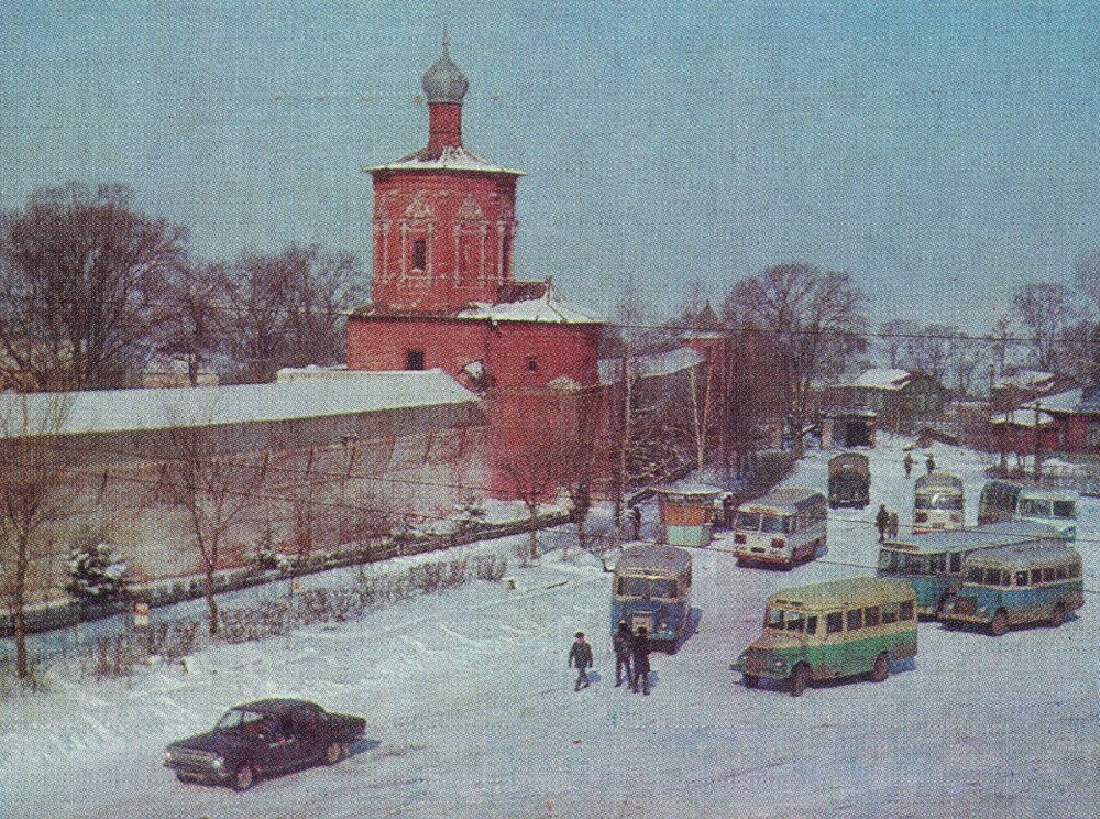 Рязань, Солотча. Монастырская площадь в Солотче, 1970-1971 годы.