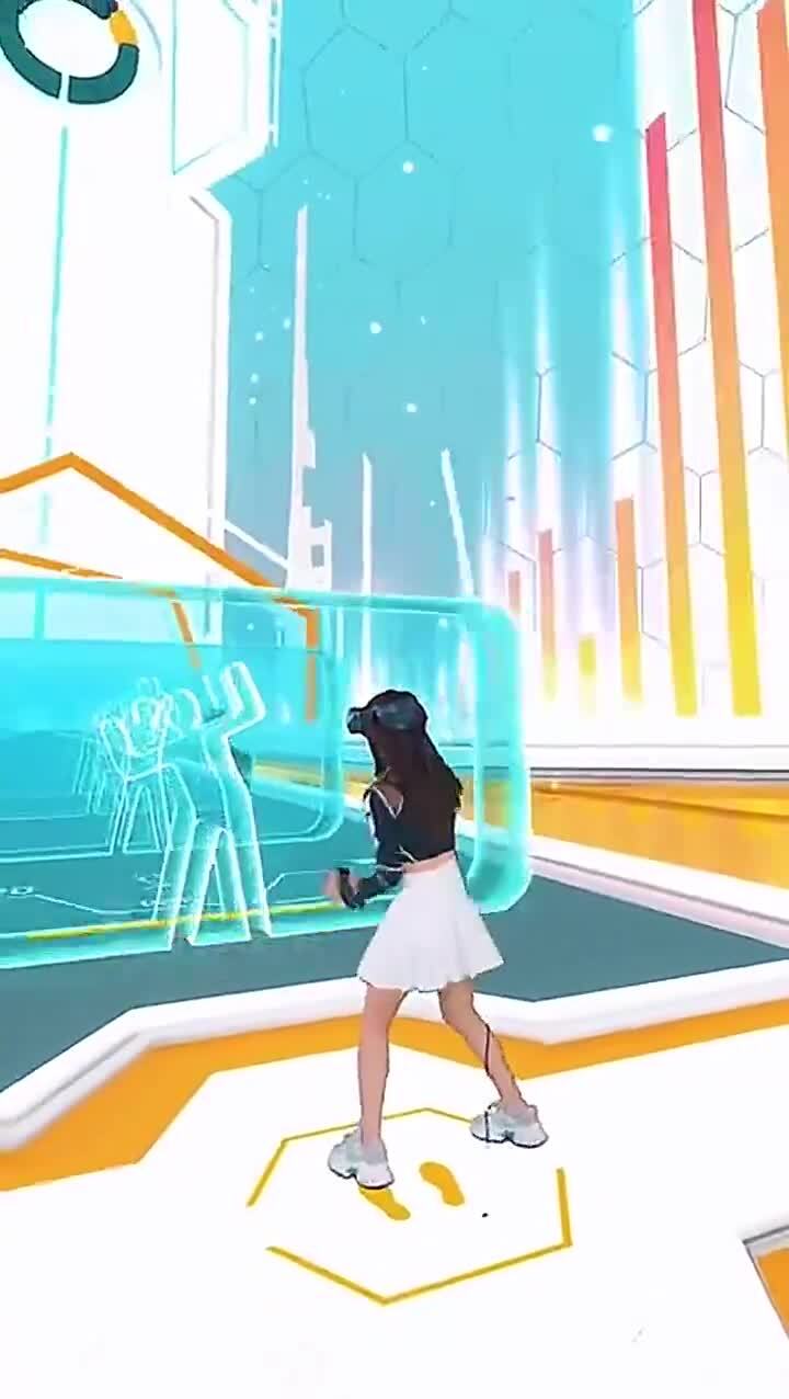 Танцевальный тренажер - игра в очках виртуальной реальности 