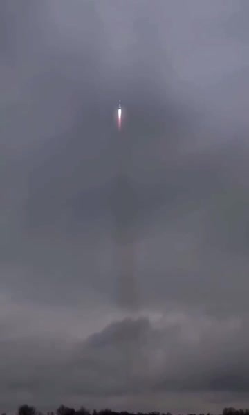 В 2019 году во время взлёта ракету "Союз" поразила молния 