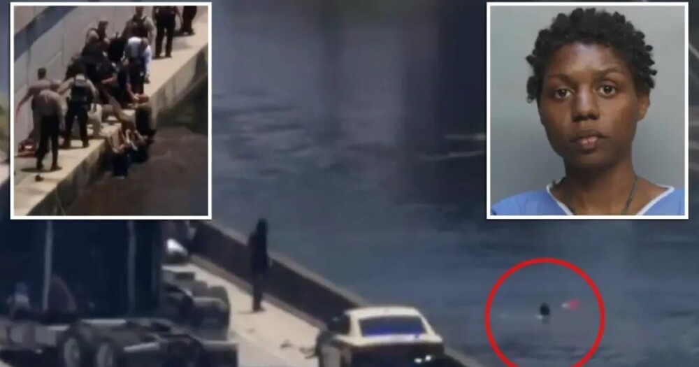 Угонщица прыгнула в озеро, чтобы скрыться от полиции