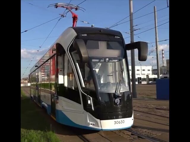 В Москве начал курсировать первый в России беспилотный трамвай 