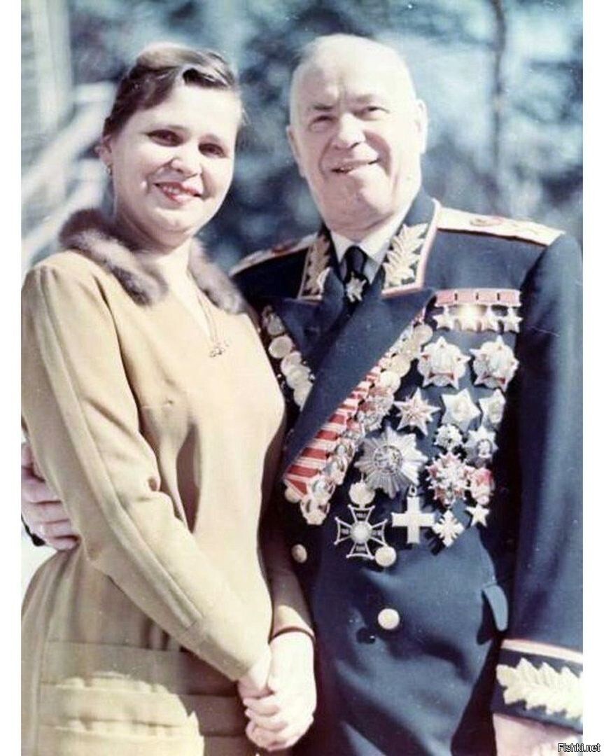 Георгий Жуков и его жена Галина Александровна, 1960-е