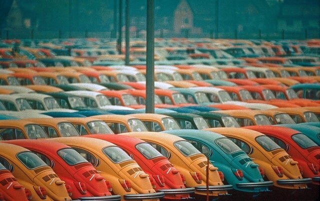 Идеальная цветовая гамма автомобилей Volkswagen Beetles
