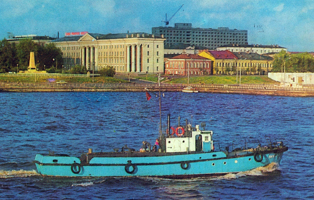 Архангельск. Вид на город с Северной Двины, 05.1975 года